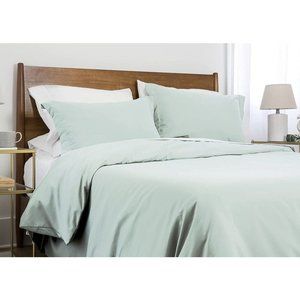 Premium Quality, Soft, Easy Care, Oversized Duvet Cover, Full/Queen, Light Green